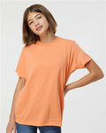 Tultex 235 Youth Fine Jersey T-Shirt - Heather Cantaloupe - model front