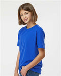 Tultex 235 Youth Fine Jersey T-Shirt - Royal - model side
