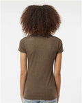 Tultex 240 Women's Poly-Rich T-Shirt - Heather Brown - model back