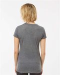 Tultex 240 Women's Poly-Rich T-Shirt - Heather Charcoal - model back