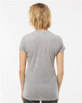 Tultex 240 Women's Poly-Rich T-Shirt - Heather Grey - model back