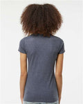 Tultex 240 Women's Poly-Rich T-Shirt - Heather Navy - model back