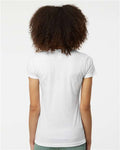 Tultex 240 Women's Poly-Rich T-Shirt - White - model back