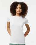 Tultex 240 Women's Poly-Rich T-Shirt - White - model front