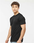 Tultex 241 Unisex Poly-Rich T-Shirt - Black - model side