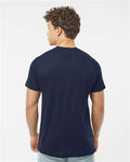 Tultex 241 Unisex Poly-Rich T-Shirt - Navy - model back