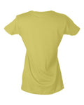 Tultex 213 Women's Fine Jersey Slim Fit T-Shirt - Lemon - back