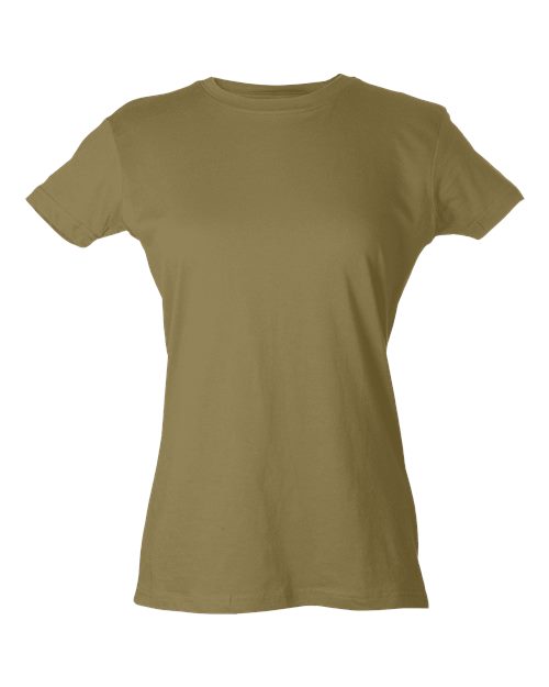 Tultex 213 Women's Fine Jersey Slim Fit T-Shirt - Sand (disc) - front