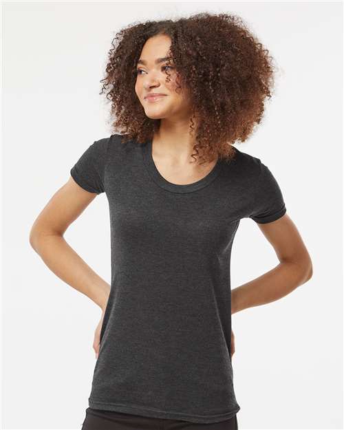 Tultex 253 Women's Tri-Blend T-Shirt - Graphite Tri Blend - model front
