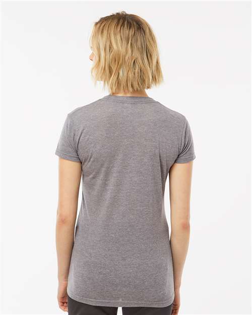 Tultex 253 Women's Tri-Blend T-Shirt - Heather Tri Blend - model back