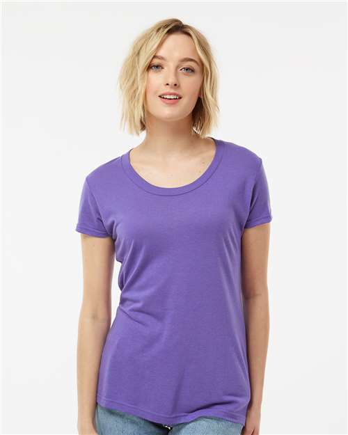 Tultex 253 Women's Tri-Blend T-Shirt - Lilac Tri Blend - model front