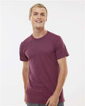 Tultex 254 Men's Tri-Blend T-Shirt - Berry Tri Blend - model front