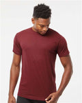 Tultex 254 Men's Tri-Blend T-Shirt - Cardinal Tri Blend - model front