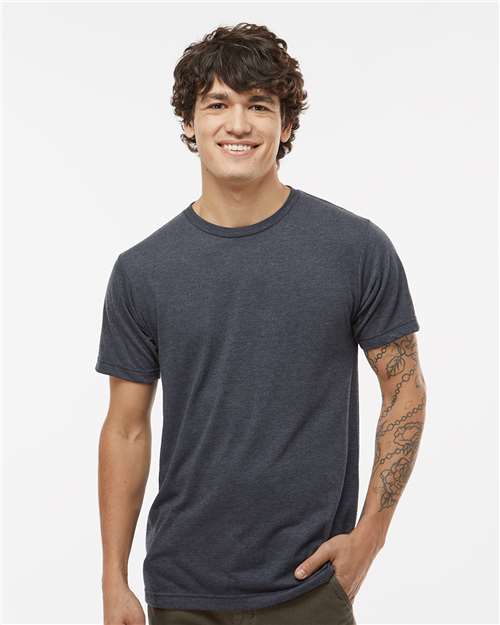 Tultex 254 Men's Tri-Blend T-Shirt - Graphite Tri Blend - model front
