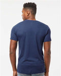 Tultex 254 Men's Tri-Blend T-Shirt - Midnight Tri Blend - model back