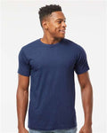 Tultex 254 Men's Tri-Blend T-Shirt - Midnight Tri Blend - model front