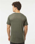Tultex 254 Men's Tri-Blend T-Shirt - Military Tri Blend - model back