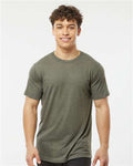 Tultex 254 Men's Tri-Blend T-Shirt - Military Tri Blend - model front