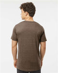 Tultex 254 Men's Tri-Blend T-Shirt - Mocha Tri Blend - model back