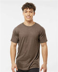 Tultex 254 Men's Tri-Blend T-Shirt - Mocha Tri Blend - model front