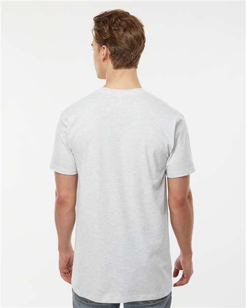 Tultex 290 Unisex Heavyweight Jersey T-Shirt - Ash - model back