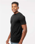 Tultex 290 Unisex Heavyweight Jersey T-Shirt - Black - model side