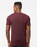 Tultex 290 Unisex Heavyweight Jersey T-Shirt - Burgundy - model back