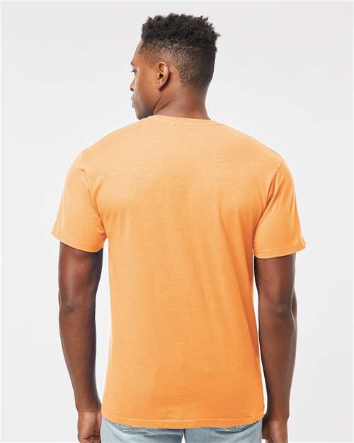 Tultex 290 Unisex Heavyweight Jersey T-Shirt - Cantaloupe - model back