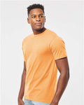 Tultex 290 Unisex Heavyweight Jersey T-Shirt - Cantaloupe - model side