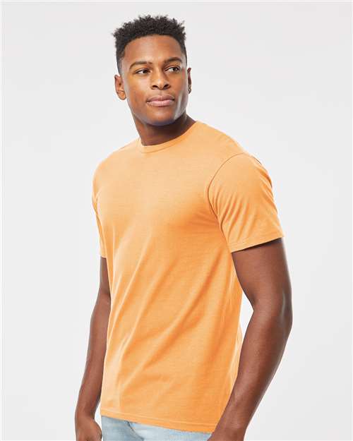 Tultex 290 Unisex Heavyweight Jersey T-Shirt - Cantaloupe - model side