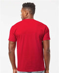 Tultex 290 Unisex Heavyweight Jersey T-Shirt - Cardinal - model back
