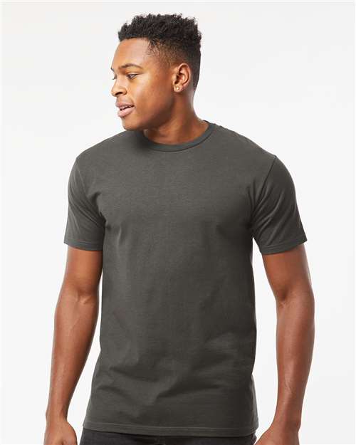 Tultex 290 Unisex Heavyweight Jersey T-Shirt - Charcoal - model front