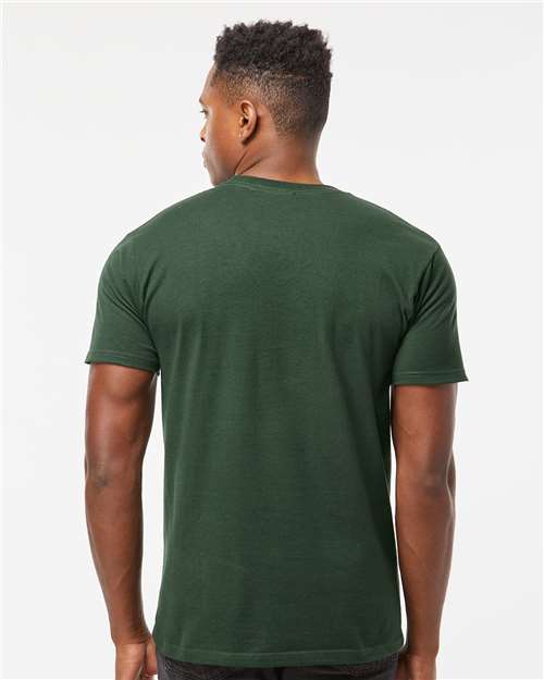 Tultex 290 Unisex Heavyweight Jersey T-Shirt - Forest - model back