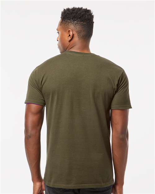 Tultex 290 Unisex Heavyweight Jersey T-Shirt - Grape Leaf - model back