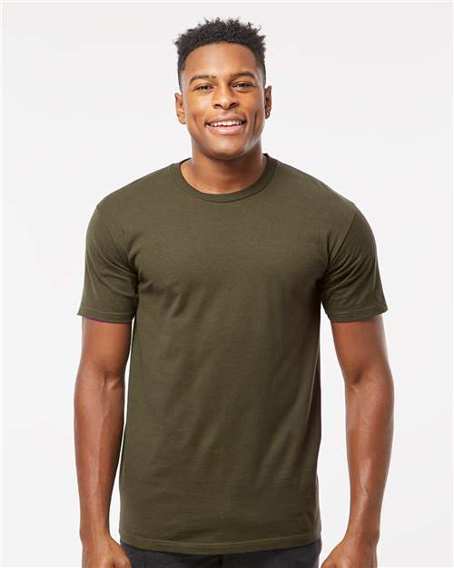 Tultex 290 Unisex Heavyweight Jersey T-Shirt - Grape Leaf - model front