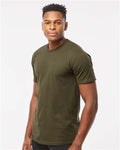 Tultex 290 Unisex Heavyweight Jersey T-Shirt - Grape Leaf - model side