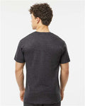 Tultex 290 Unisex Heavyweight Jersey T-Shirt - Heather Graphite - model back