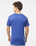 Tultex 290 Unisex Heavyweight Jersey T-Shirt - Heather Royal - model back