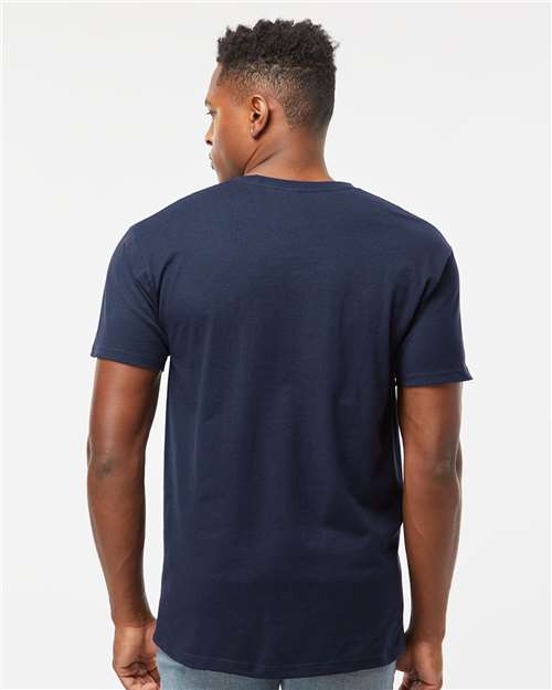 Tultex 290 Unisex Heavyweight Jersey T-Shirt - Navy - model back