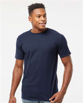 Tultex 290 Unisex Heavyweight Jersey T-Shirt - Navy - model front