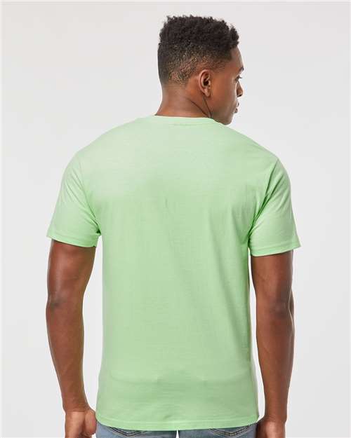 Tultex 290 Unisex Heavyweight Jersey T-Shirt - Neo Mint - model back