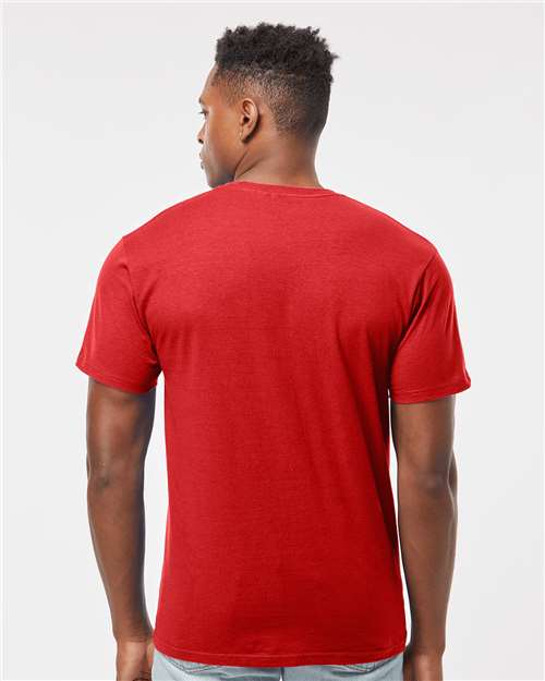 Tultex 290 Unisex Heavyweight Jersey T-Shirt - Red - model back