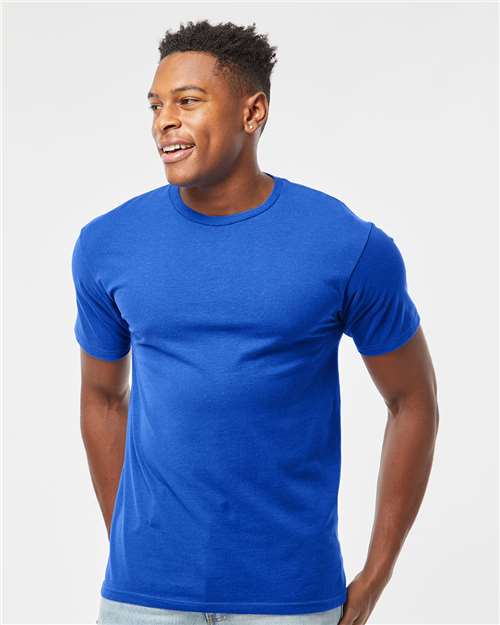 Tultex 290 Unisex Heavyweight Jersey T-Shirt - Royal - model front