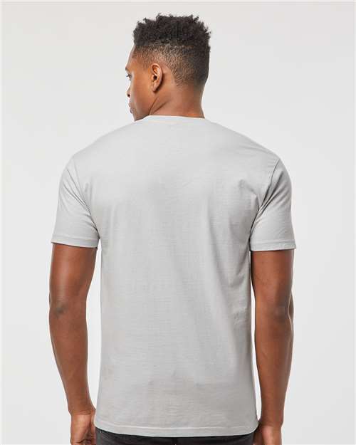 Tultex 290 Unisex Heavyweight Jersey T-Shirt - Silver - model back