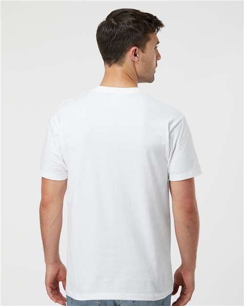 Tultex 290 Unisex Heavyweight Jersey T-Shirt - White - model back