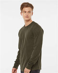 Tultex 291 Unisex Heavyweight Jersey Long Sleeve T-Shirt - Grape Leaf - model side