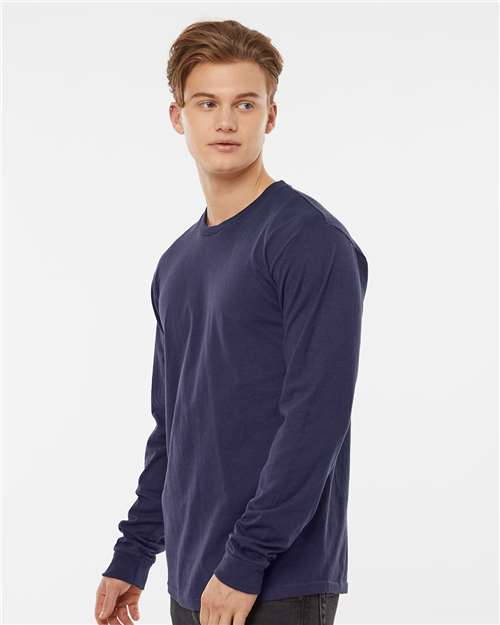 Tultex 291 Unisex Heavyweight Jersey Long Sleeve T-Shirt - Inked India - model side