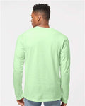 Tultex 291 Unisex Heavyweight Jersey Long Sleeve T-Shirt - Neo Mint - model back