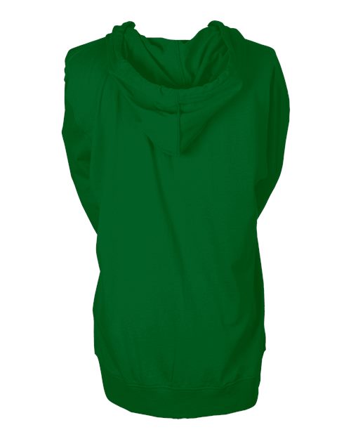 Tultex 260 Unisex Beach Full-Zip Hooded Long Sleeve T-Shirt - Kelly Green - back