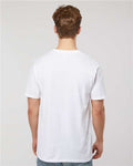 Tultex 293 Unisex Heavyweight Jersey Pocket T-Shirt - White - model back